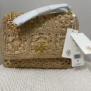 TORY BURCH 143696 289 WILLA CROCHET SMALL SHOULDER BAG(新品) TORY BURCH 143696 289 WILLA CROCHET SMALL SHOULDER BAG(新品
